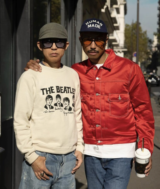 Beatles collector Nigo with Pharrell Williams